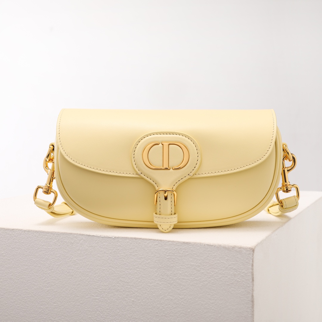 Dior Bobby East-West Bag Cream Yellow Box Calfskin